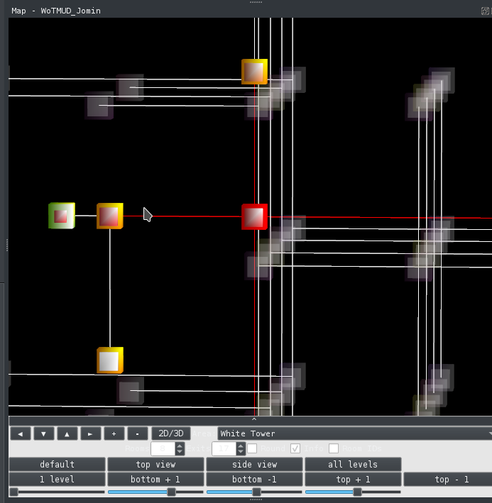 Image of 3D map showing room with an area exit