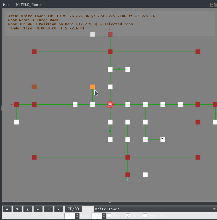 Image of 2D mapper with one room selected