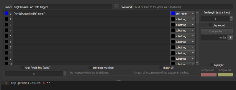 existing multiline exits