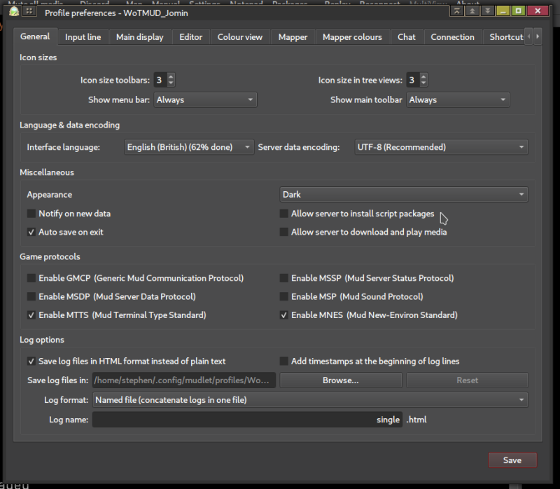 Settings dialogue - pointing out the Allow server to install script packages option.png
